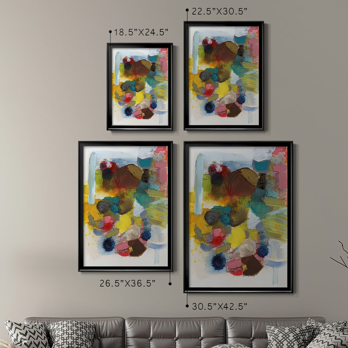 Everything at Once I - Modern Framed Canvas Print