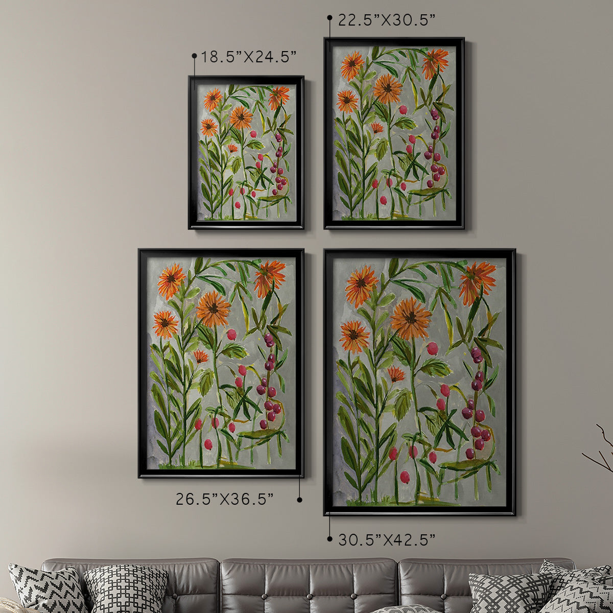 Dear Nature III - Modern Framed Canvas Print