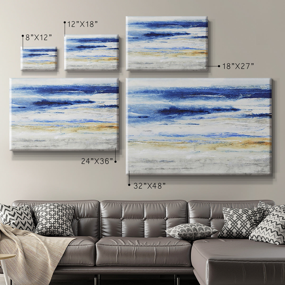 Choppy Seas I Premium Gallery Wrapped Canvas - Ready to Hang