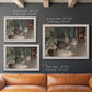 Impressionist backstage ballet scene by Edgar Degas in an ornate weathered white frame shown in multiple size options.