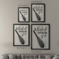 Whisked Away - Modern Framed Canvas Print