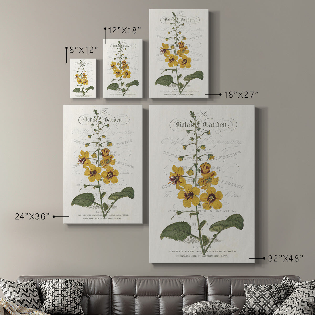 Flower Garden Varietals V - Canvas Art Print