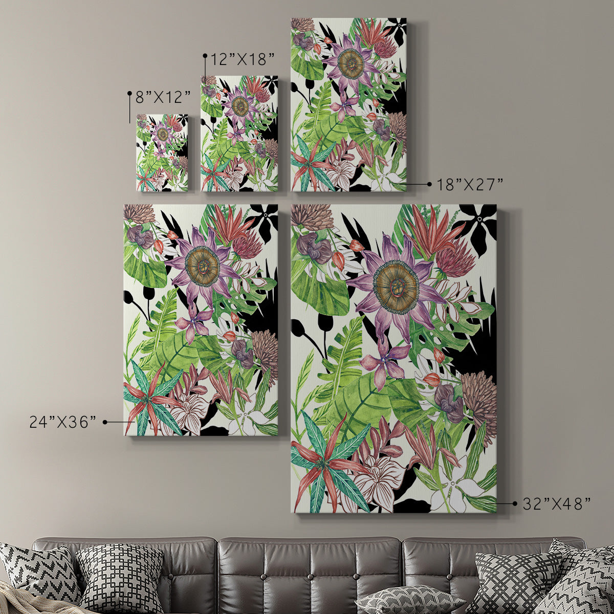 Floral Paradise I - Canvas Art Print