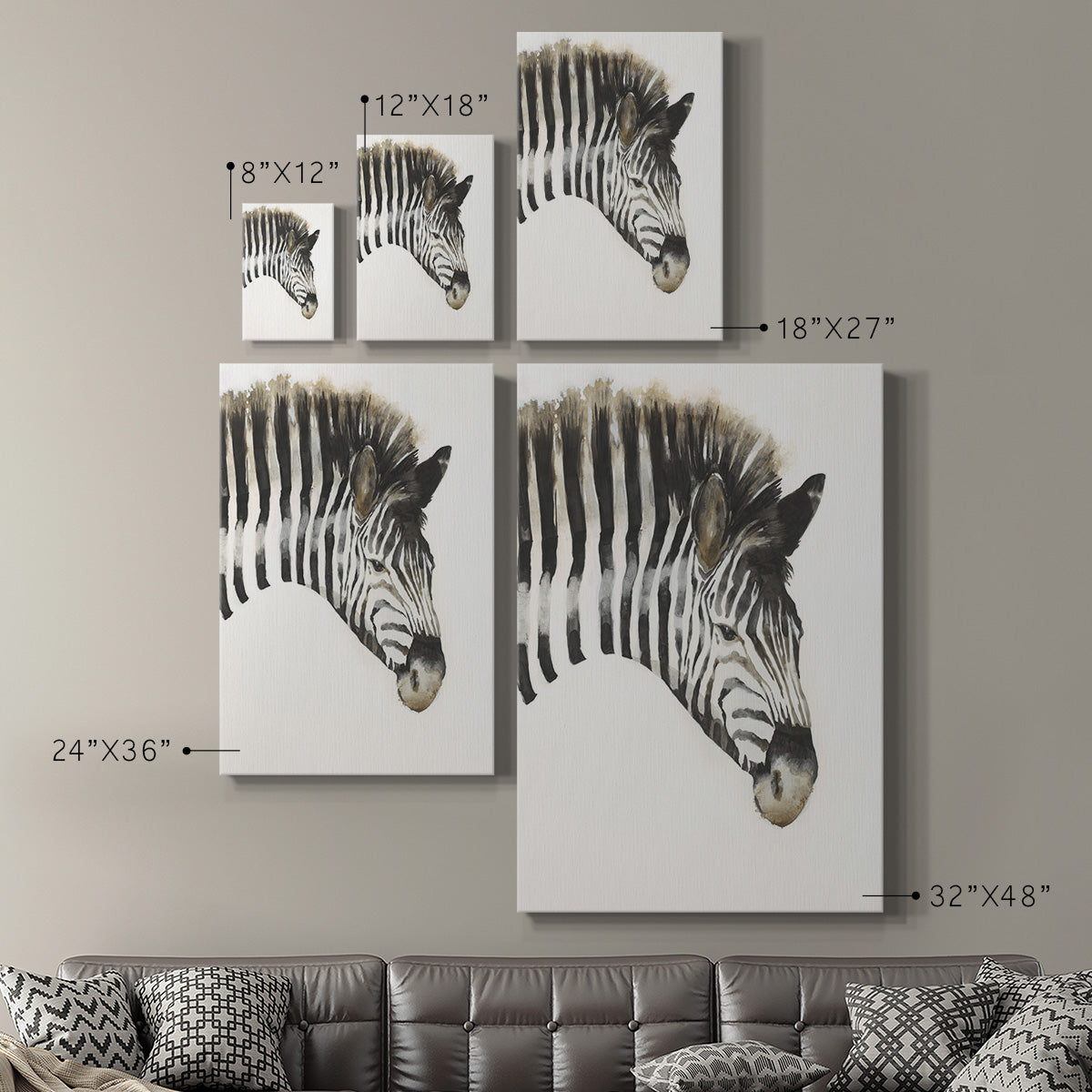 Zebra Stripes - Canvas Art Print