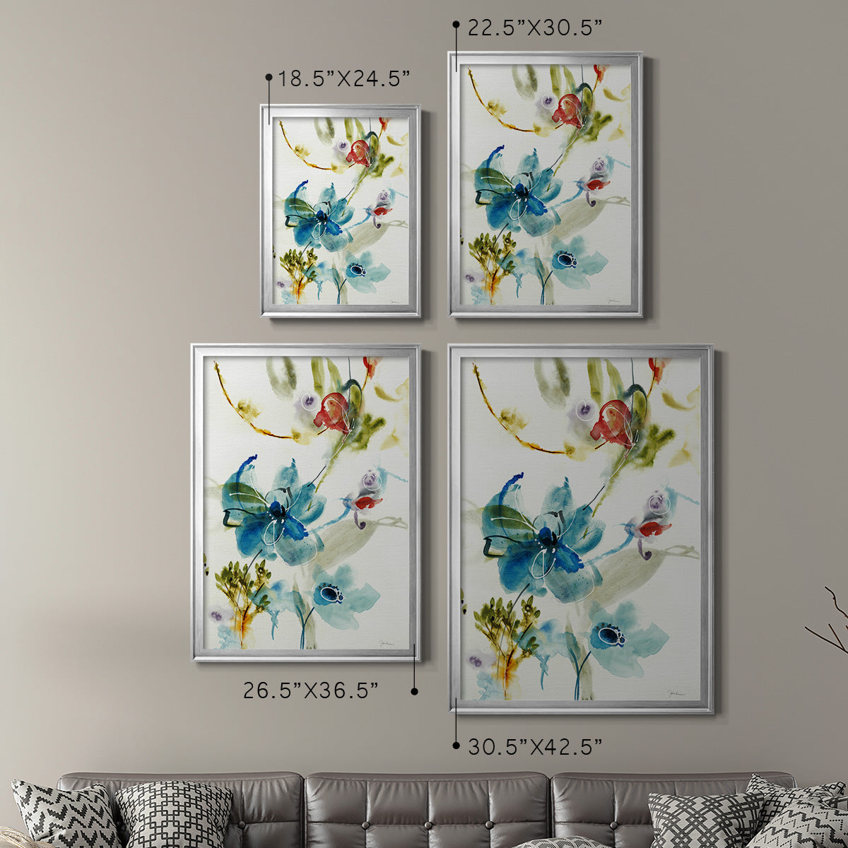 Color Of Summer I - Modern Framed Canvas Print