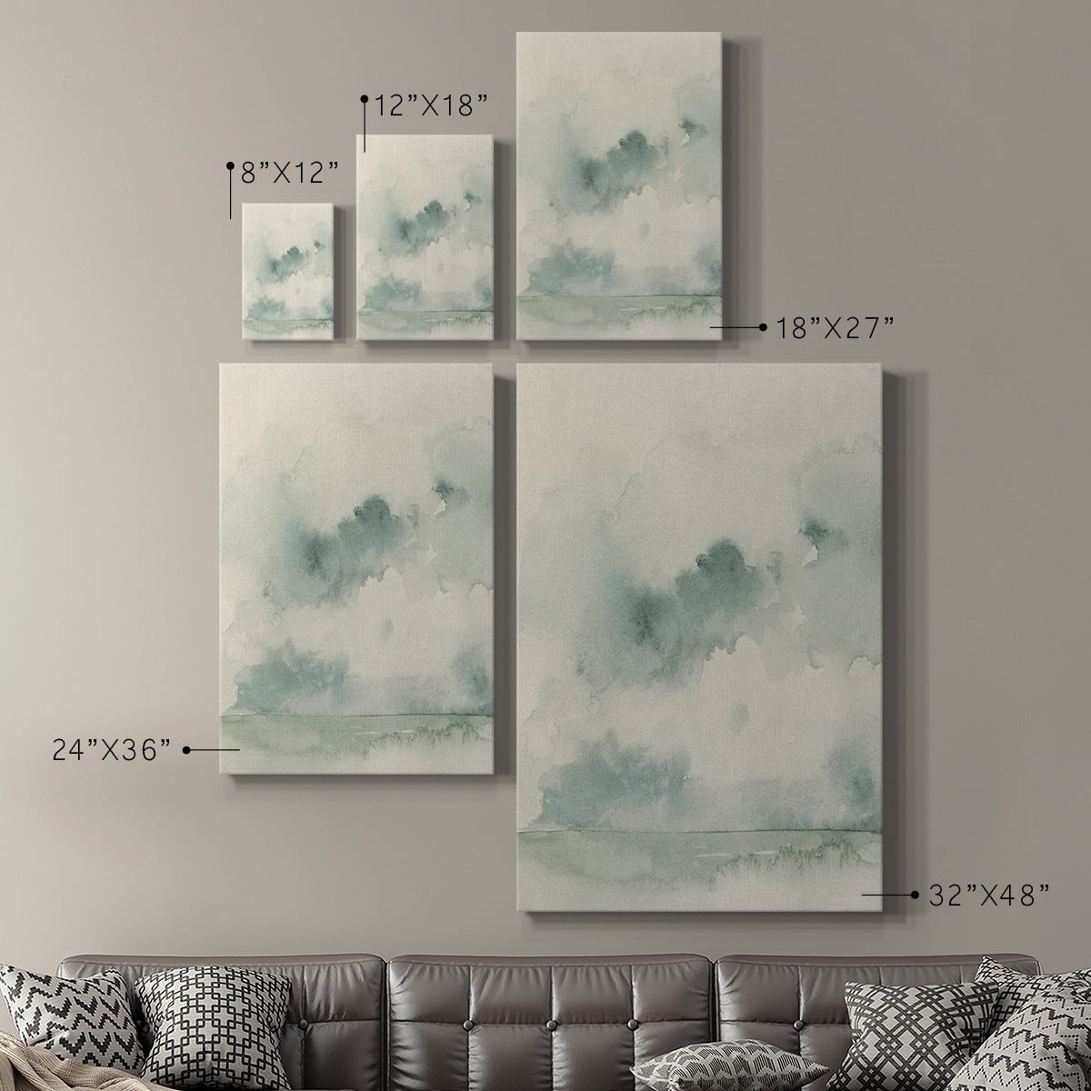 Ocean Impression I Premium Gallery Wrapped Canvas - Ready to Hang