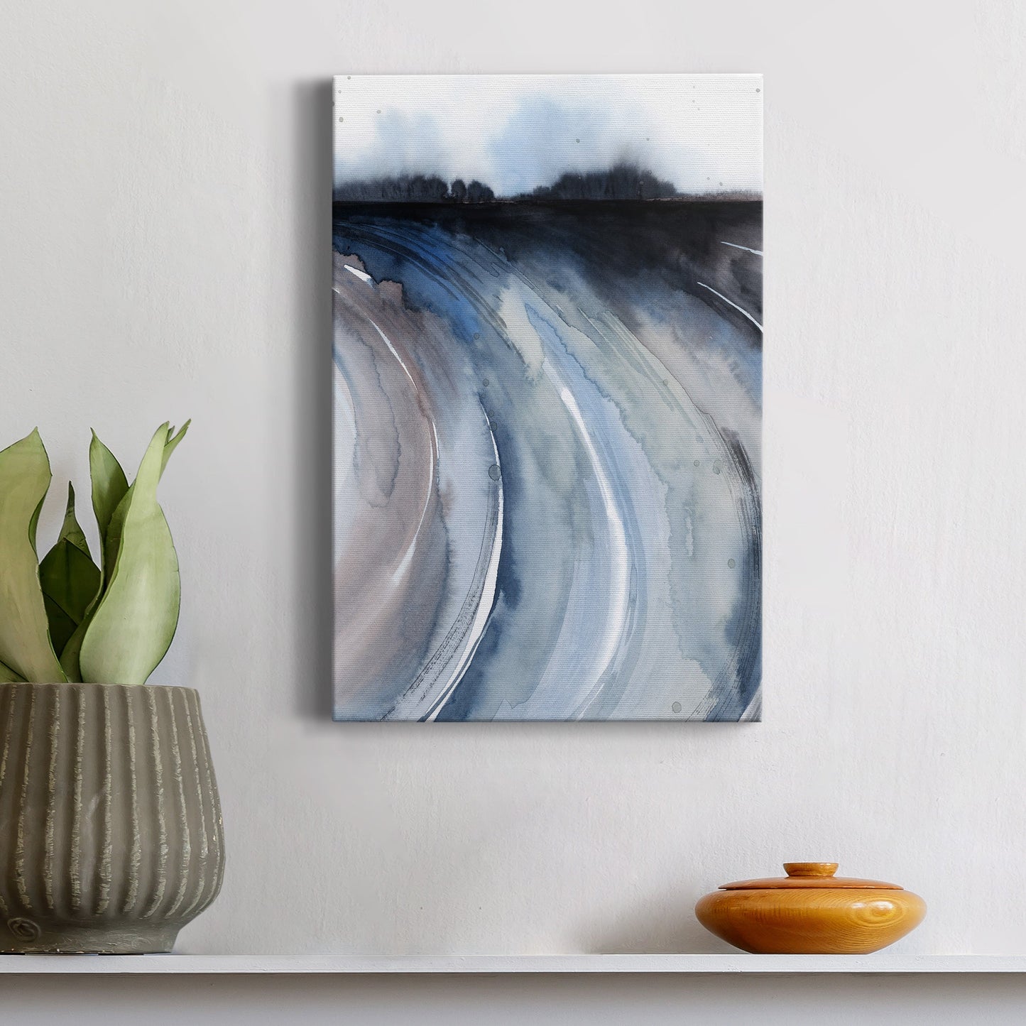 Geode Valley II Premium Gallery Wrapped Canvas - Ready to Hang