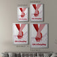 Groovy Love I - Modern Framed Canvas Print