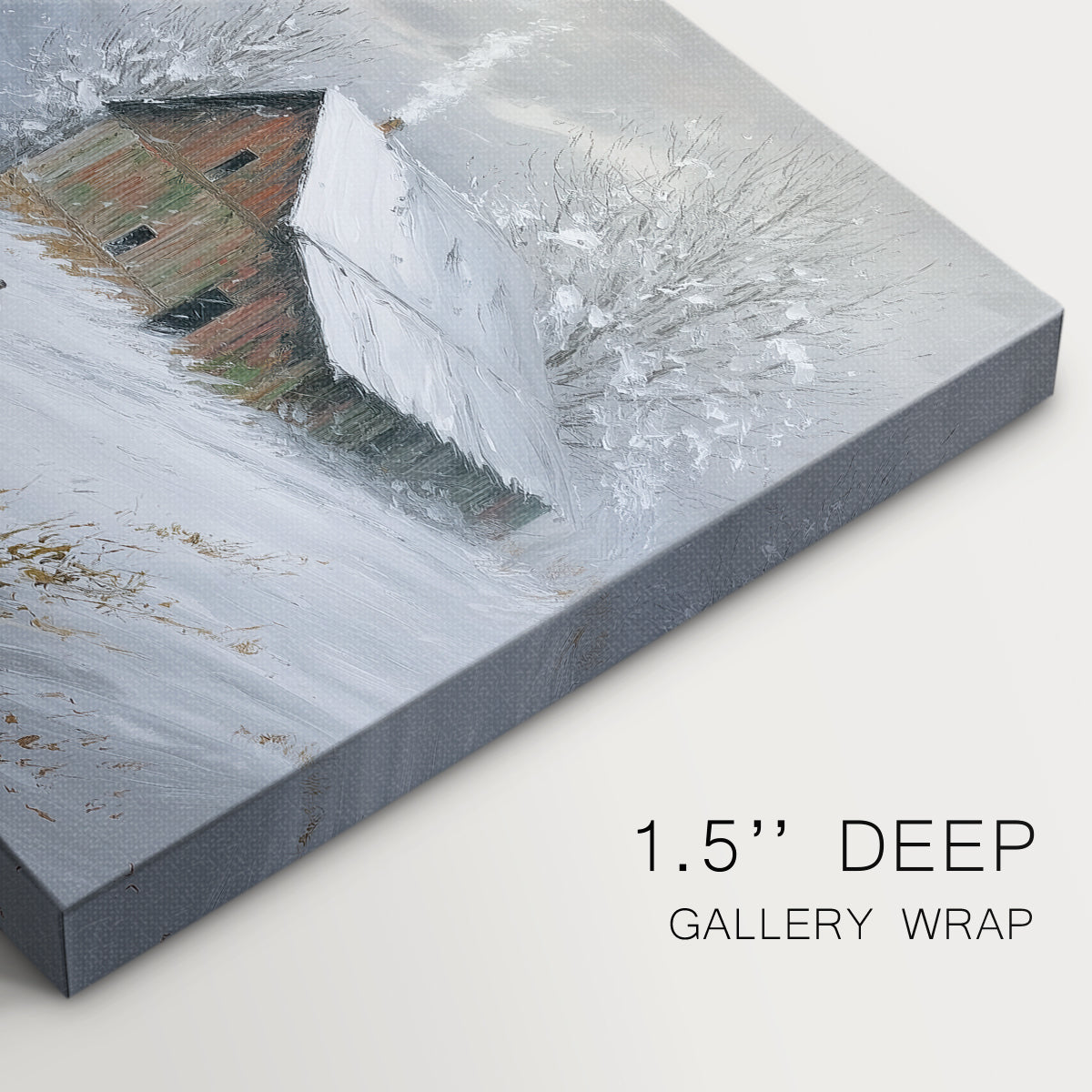 Icicles of Frostlit Serenade - Canvas Art Print