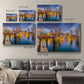 USA Harbor Skyline - Canvas Art Print