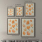 Size comparison chart for a set of two gray barnwood framed canvas prints.