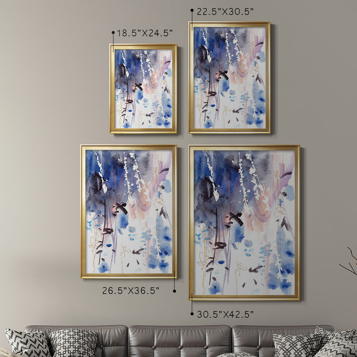 Late Night Breeze IV - Modern Framed Canvas Print