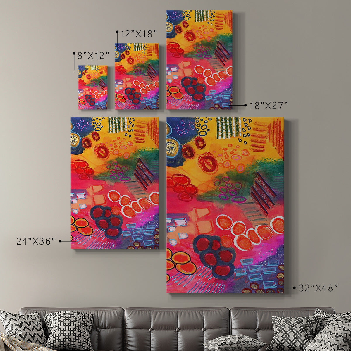 Vivaciously Changing II Premium Gallery Wrapped Canvas - Ready to Hang