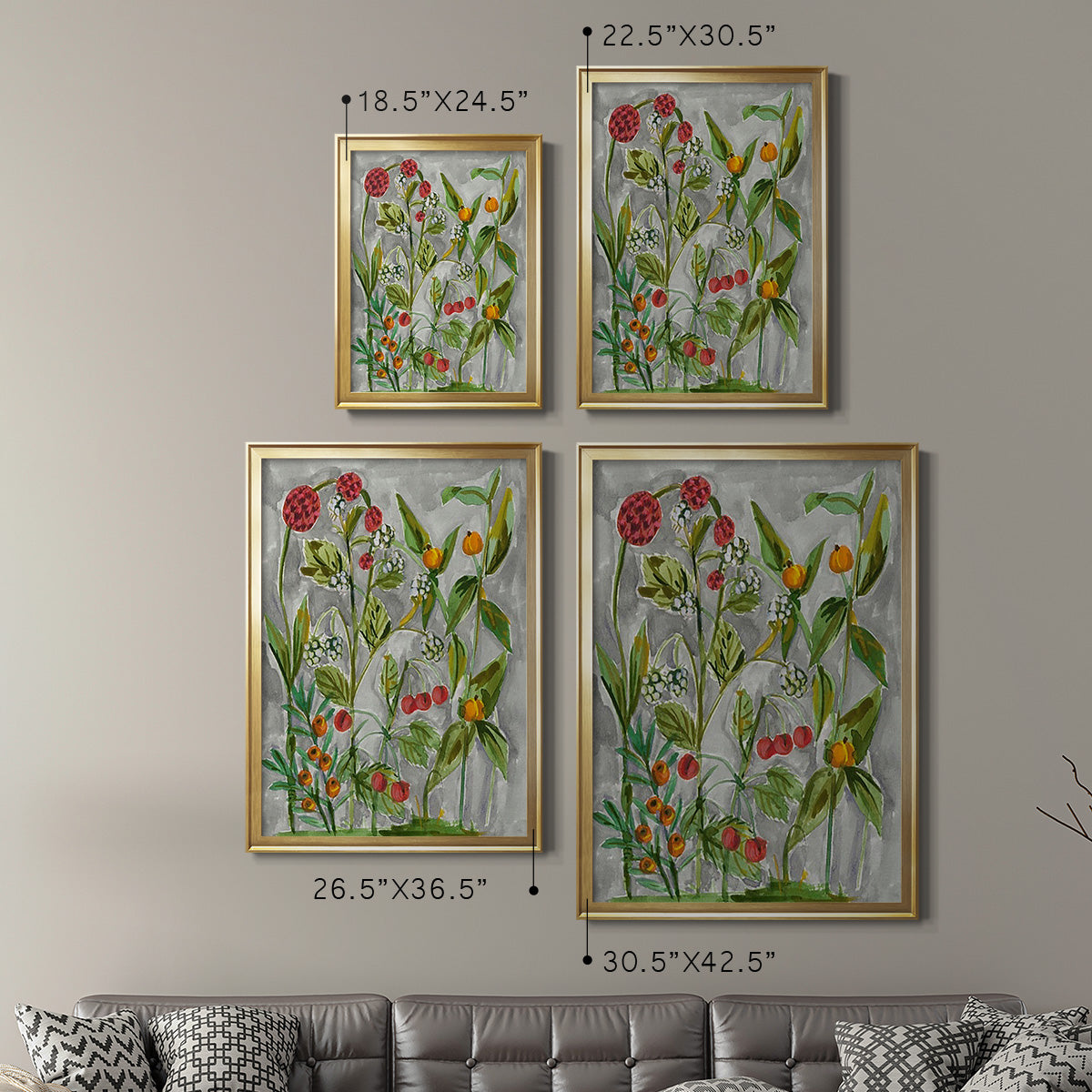 Dear Nature II - Modern Framed Canvas Print