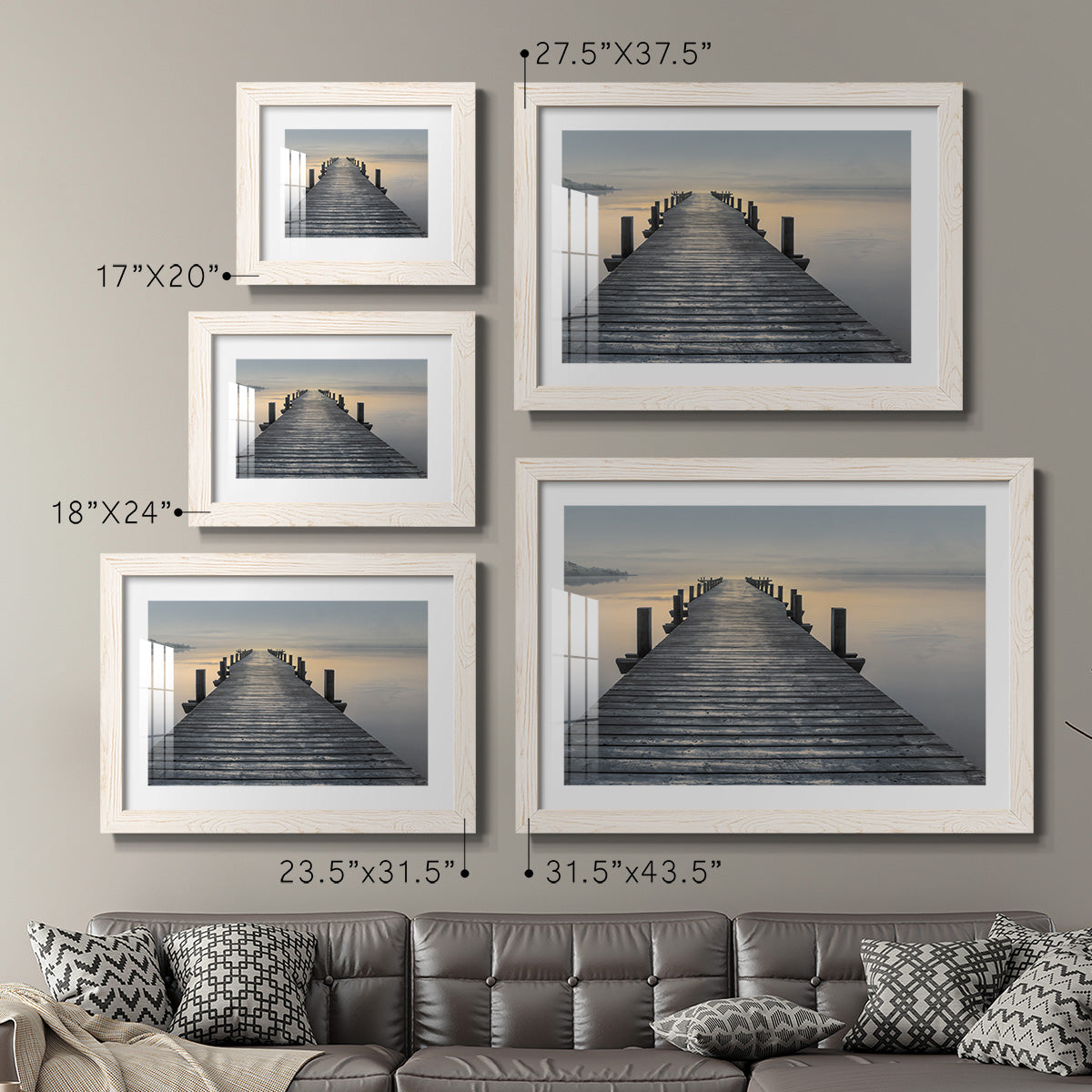 Sun Down - Barnwood Framed Art Print