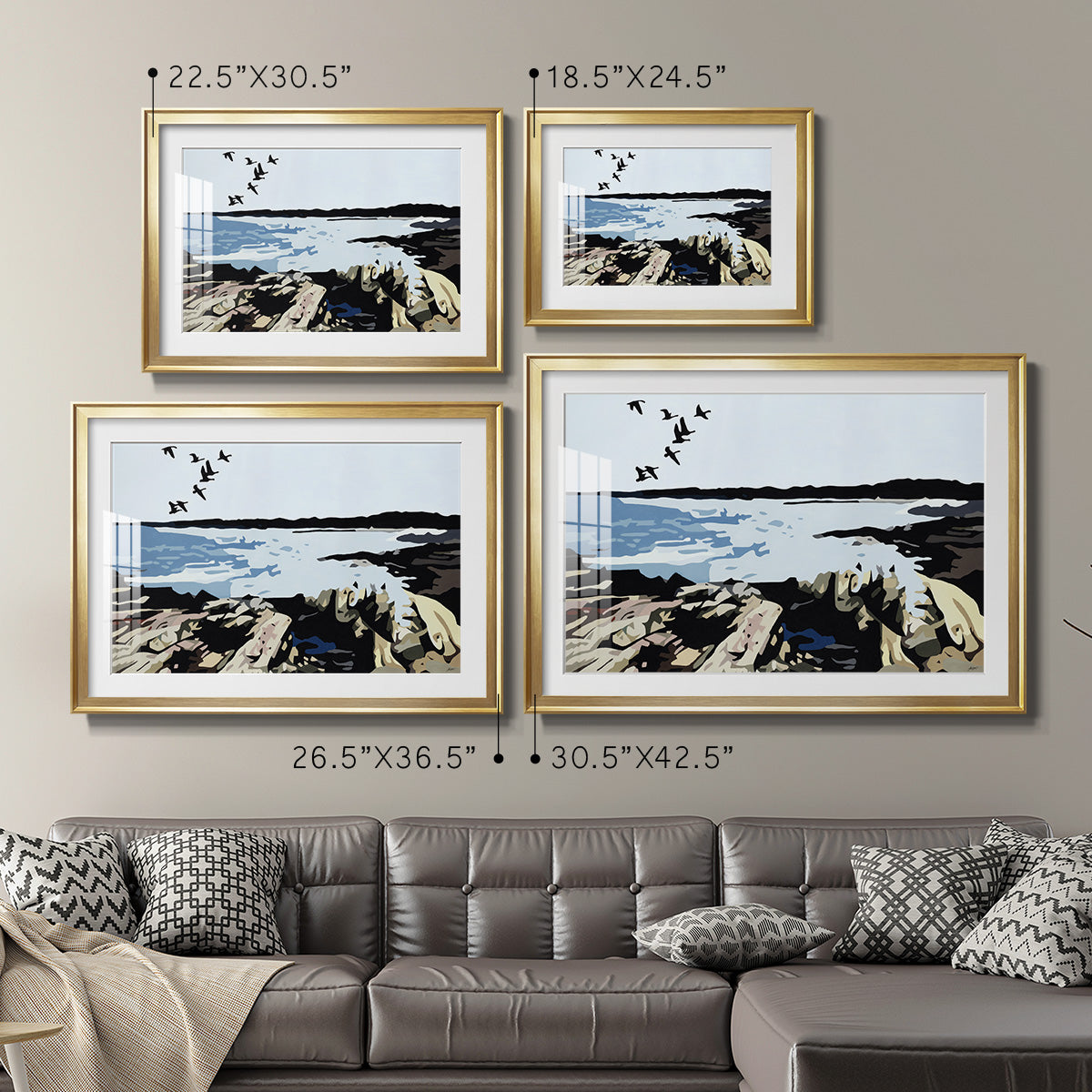 Maine Event - Modern Framed Art Print