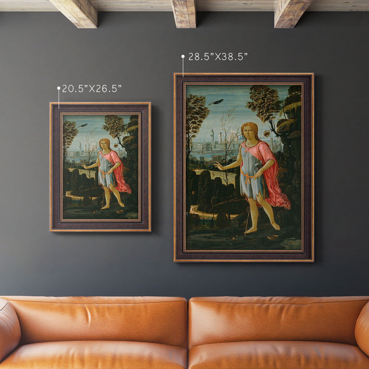 Saint John the Baptist - Ornate Framed Canvas Print