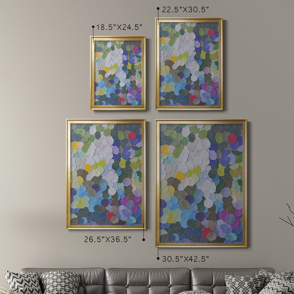 Doris Duke Garden - Modern Framed Canvas Print