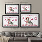Puppy Valentine Collection A - Modern Framed Art Print