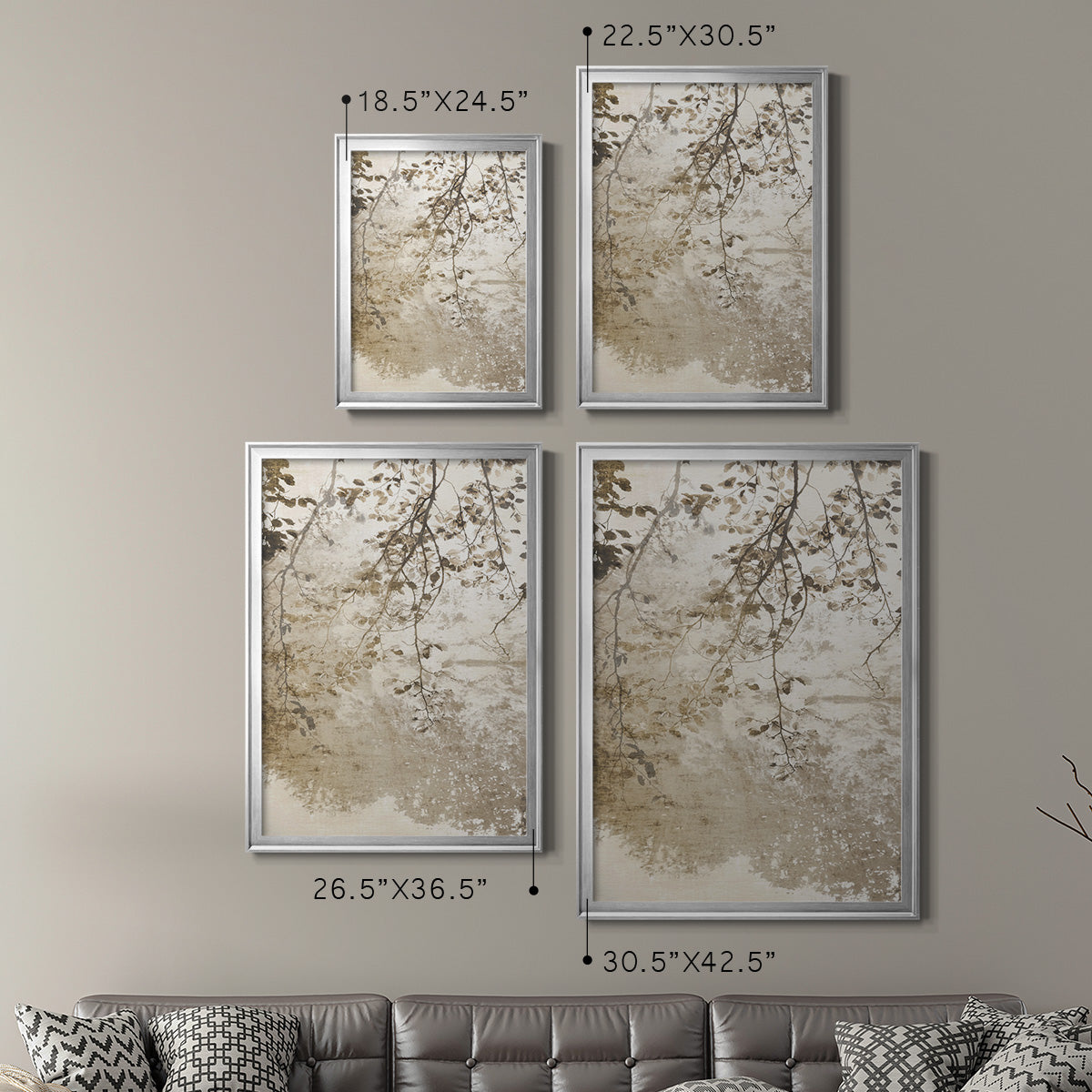 Fresco - Modern Framed Canvas Print