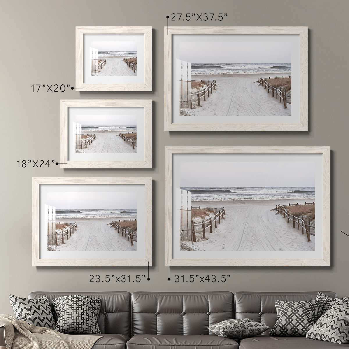OBX Path - Barnwood Framed Art Print