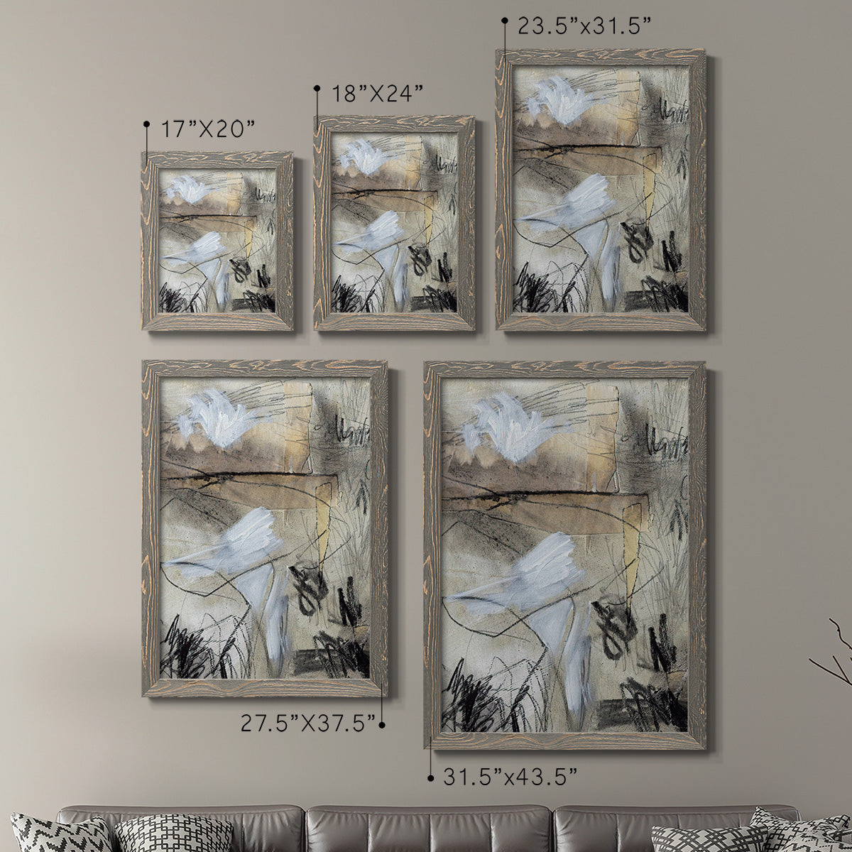 Masked Notes I - Premium Framed Canvas 2 Piece Set - Ready to Hang