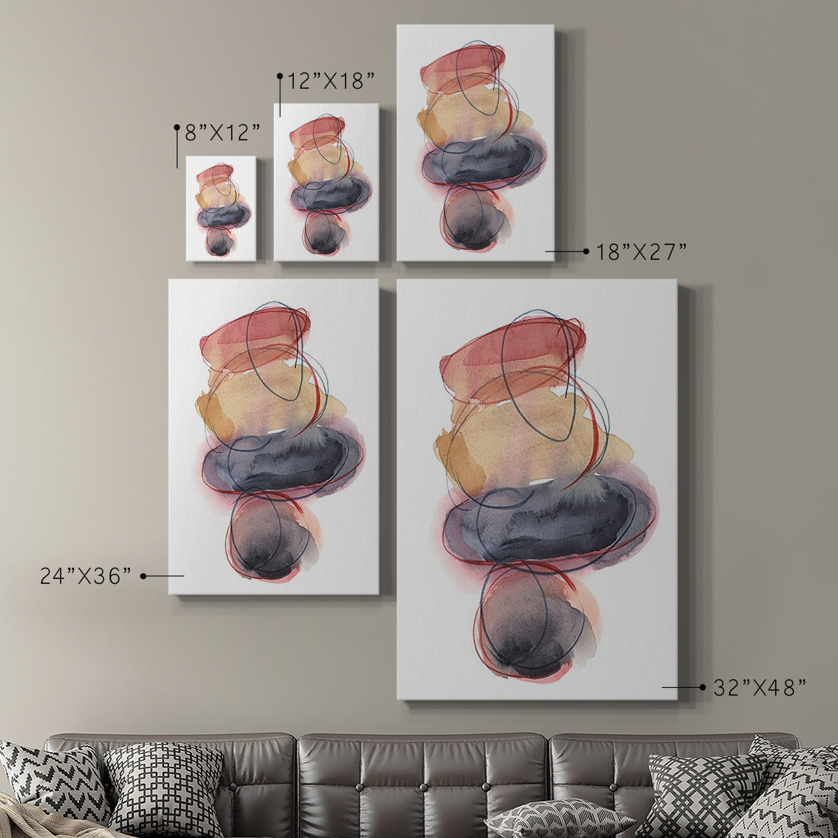 Balancing Act I Premium Gallery Wrapped Canvas - Ready to Hang