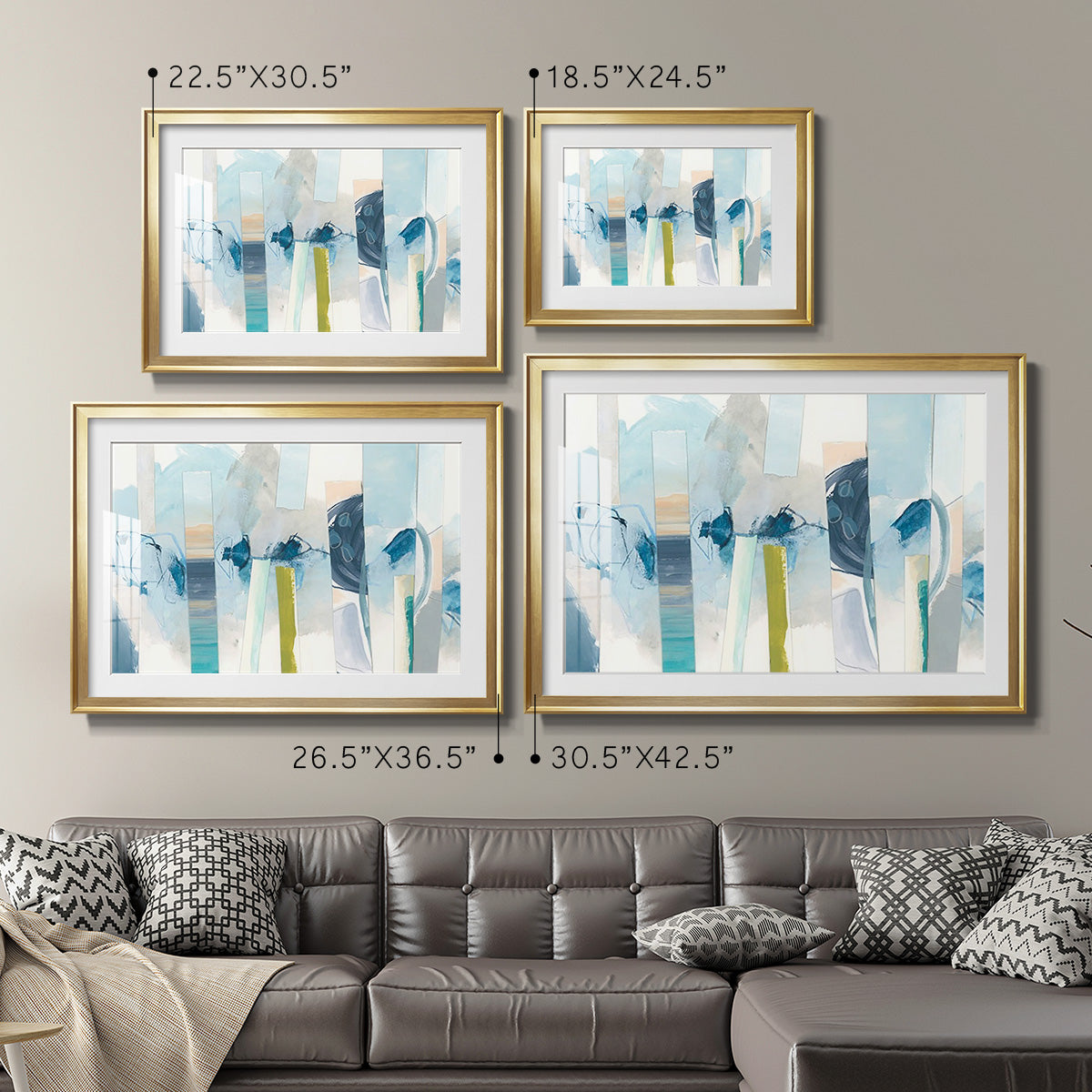 Liquid Strata I - Modern Framed Art Print