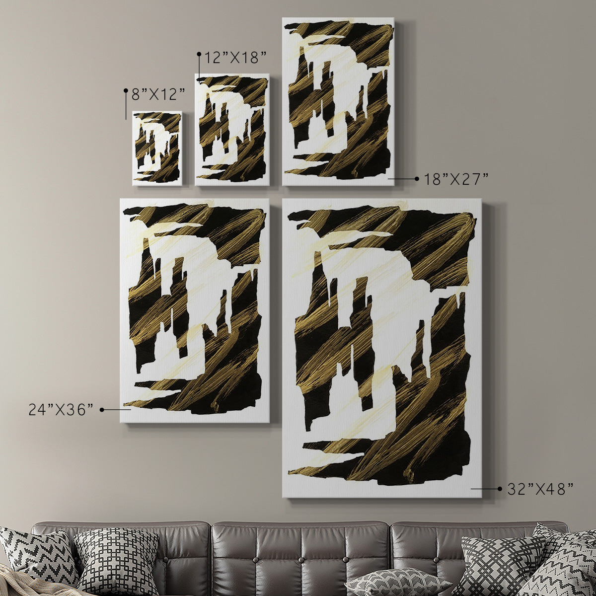 Onyx Obelisks II - Canvas Art Print