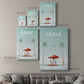 Illustrated Miami Beach II Premium Gallery Wrapped Canvas - Ready to Hang