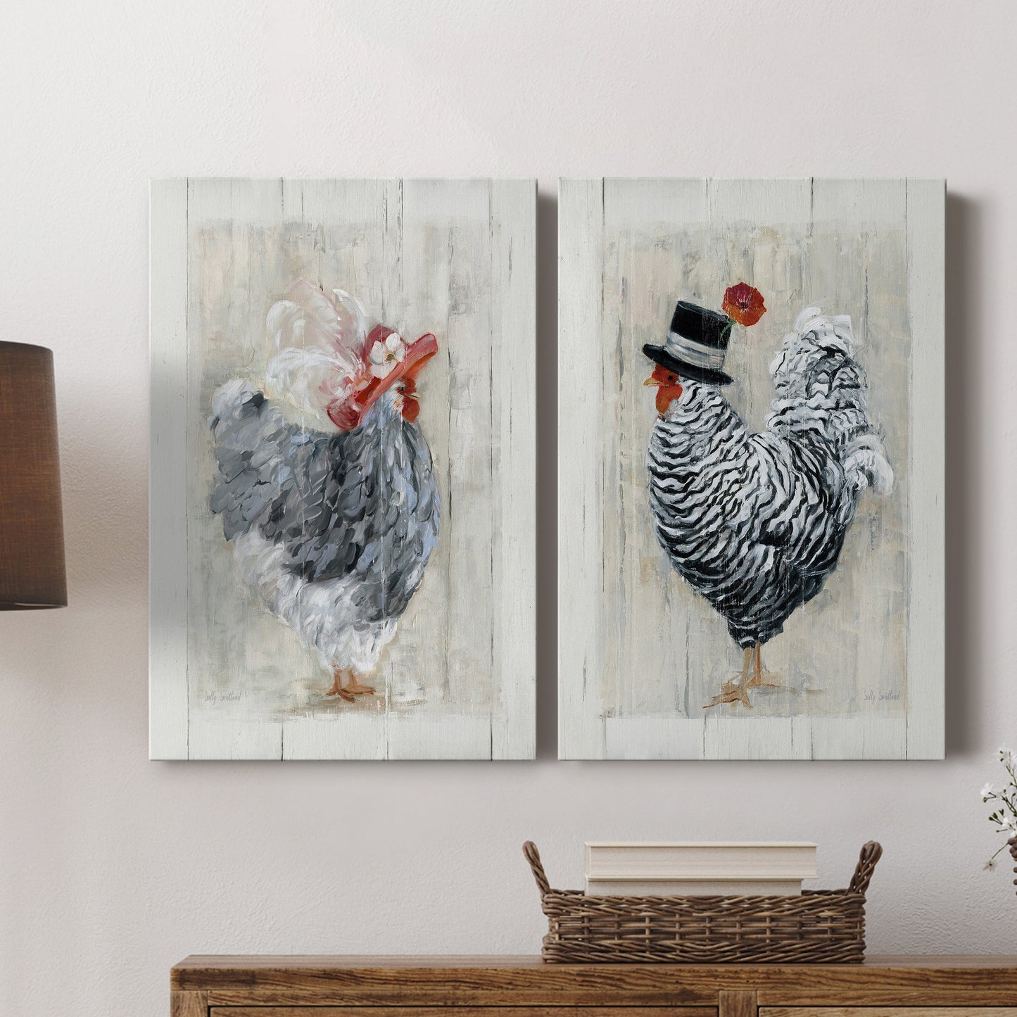 Sunday Best Hen Premium Gallery Wrapped Canvas - Ready to Hang