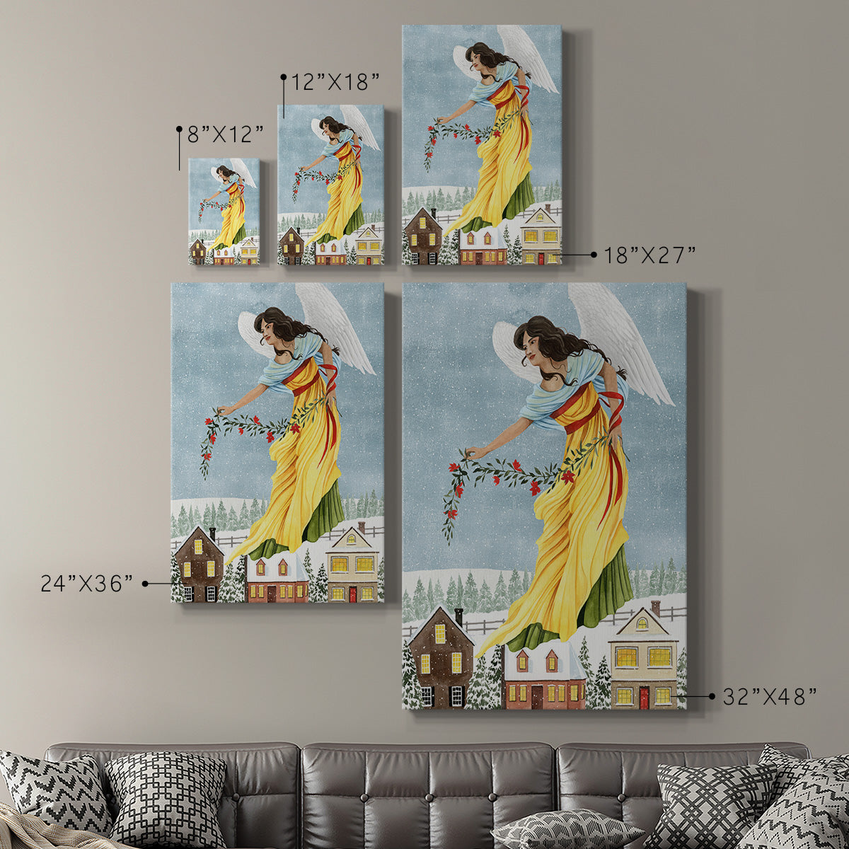 Christmas Angel II Premium Gallery Wrapped Canvas - Ready to Hang