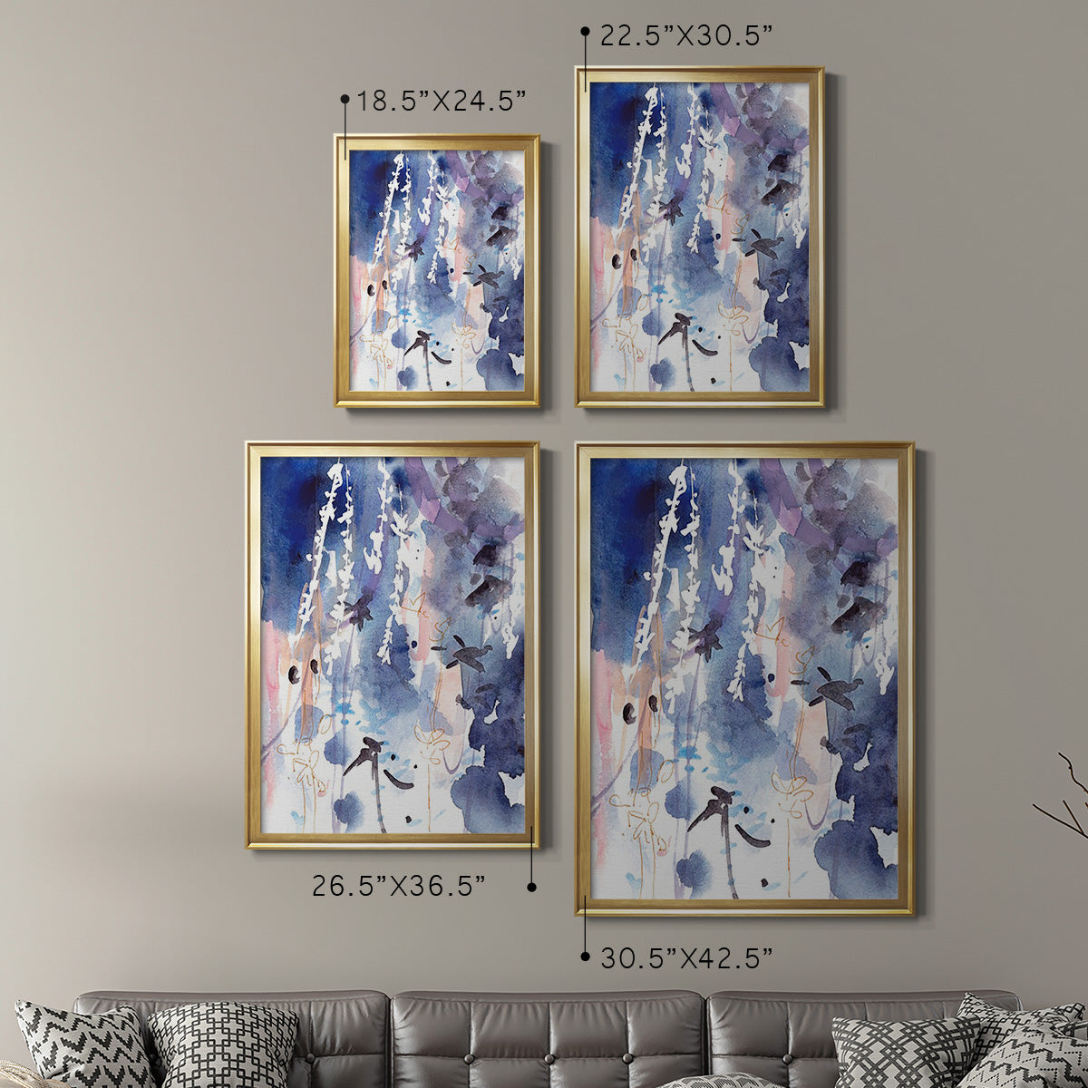 Late Night Breeze I - Modern Framed Canvas Print