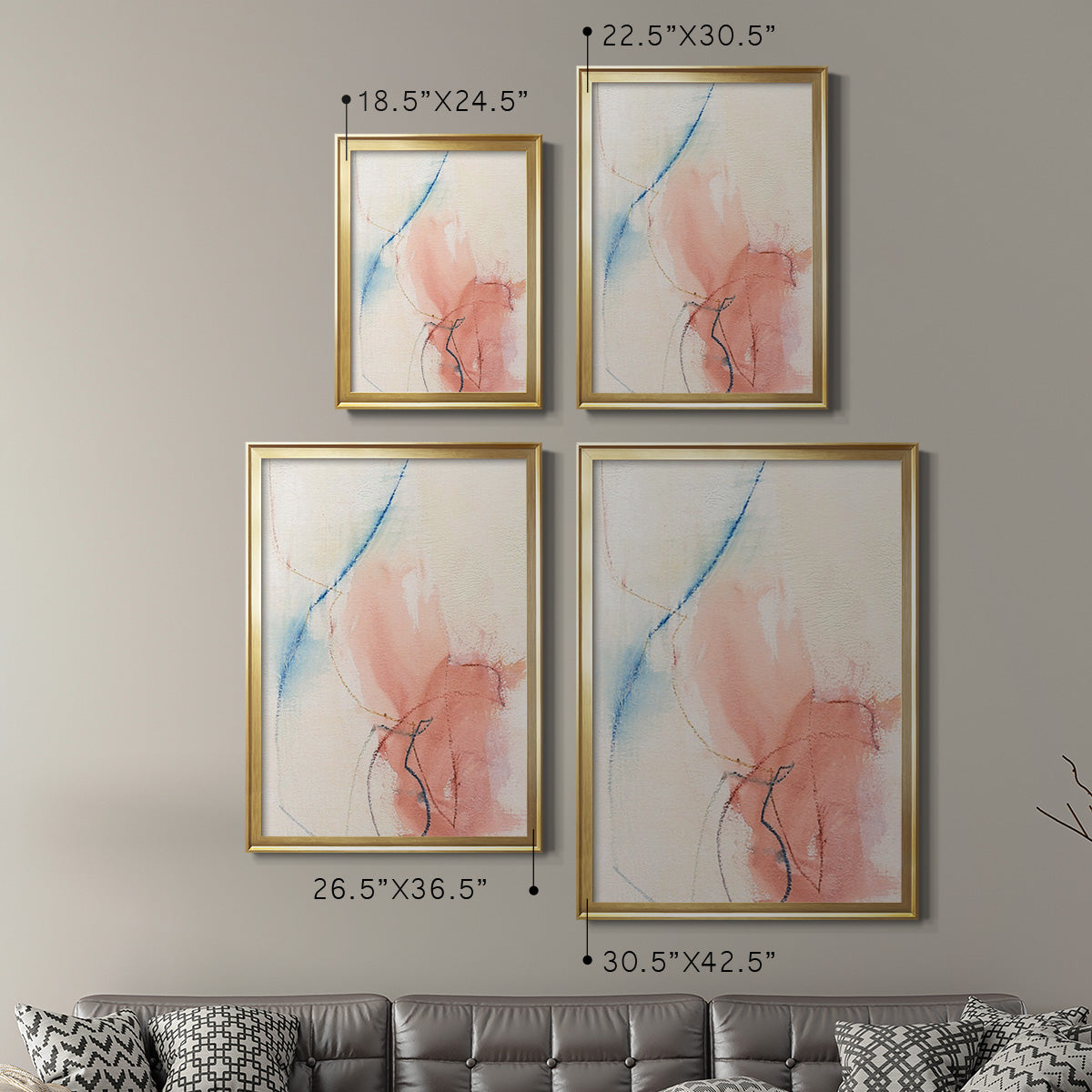 Barxan II - Modern Framed Canvas Print