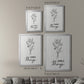 Simple Things Sketch - Modern Framed Canvas Print