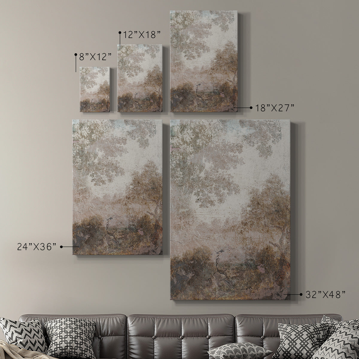 Fresco Collage II Premium Gallery Wrapped Canvas - Ready to Hang