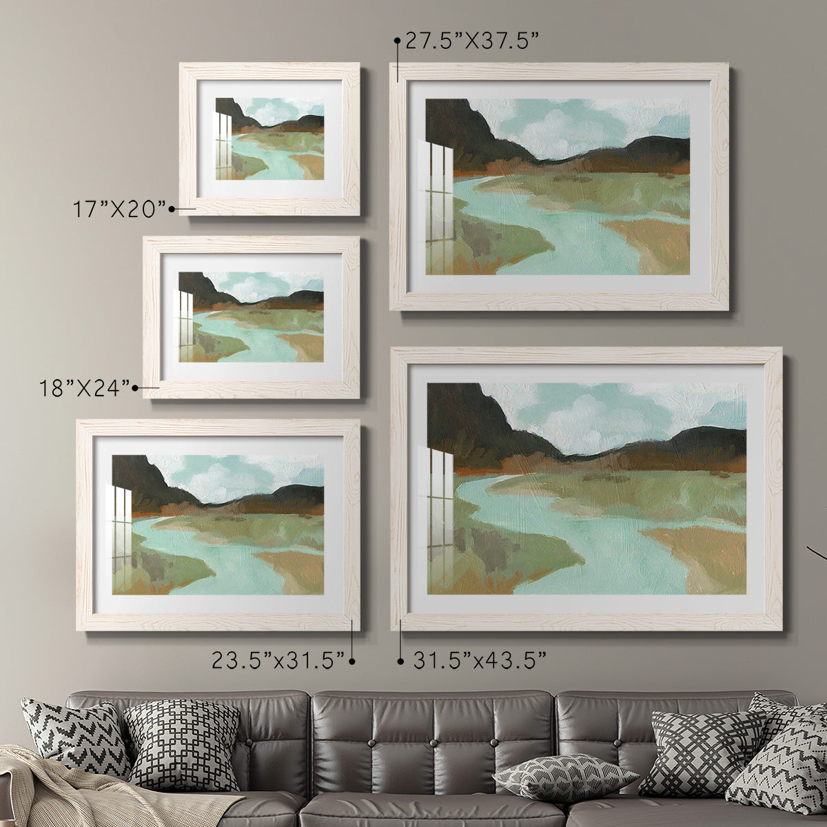 Coldwater Hills II - Barnwood Framed Art Print