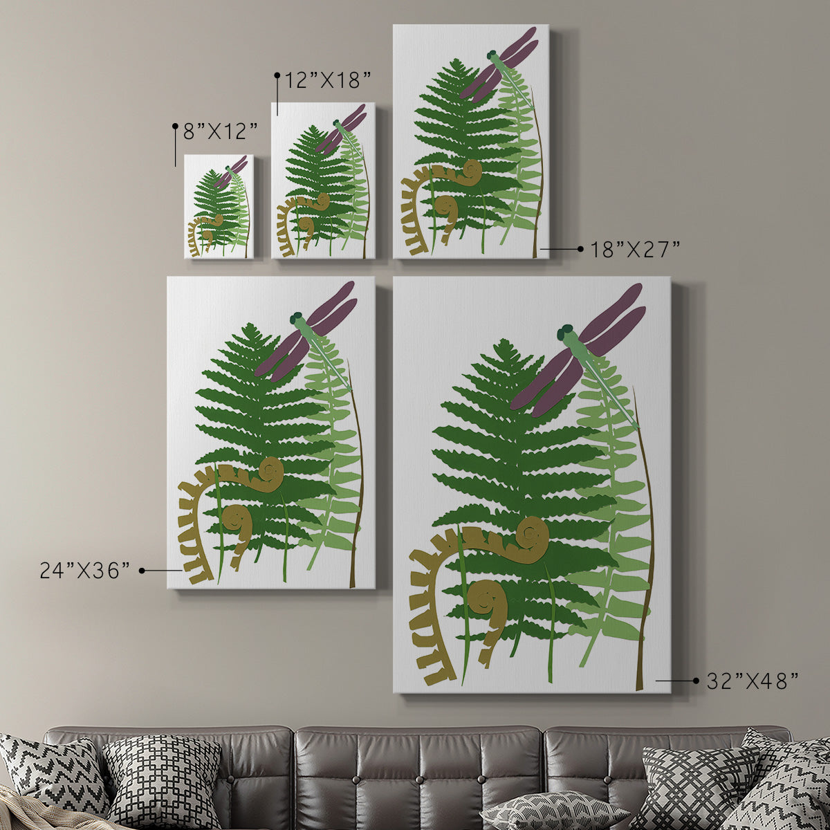 Fern Fantasy Garden II - Canvas Art Print