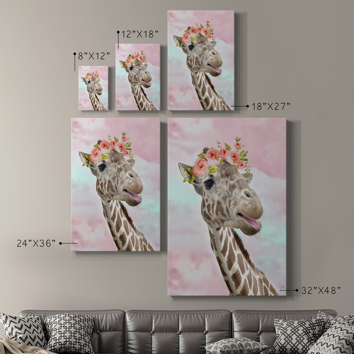 Floral Fun I - Canvas Art Print