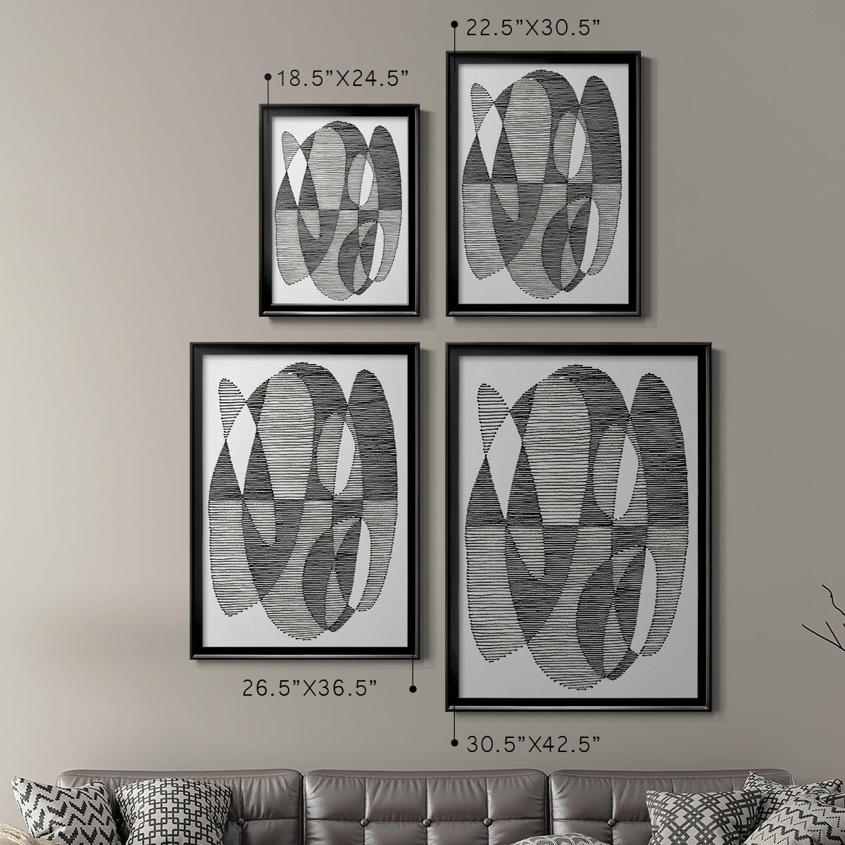 Opposite Day II - Modern Framed Canvas Print