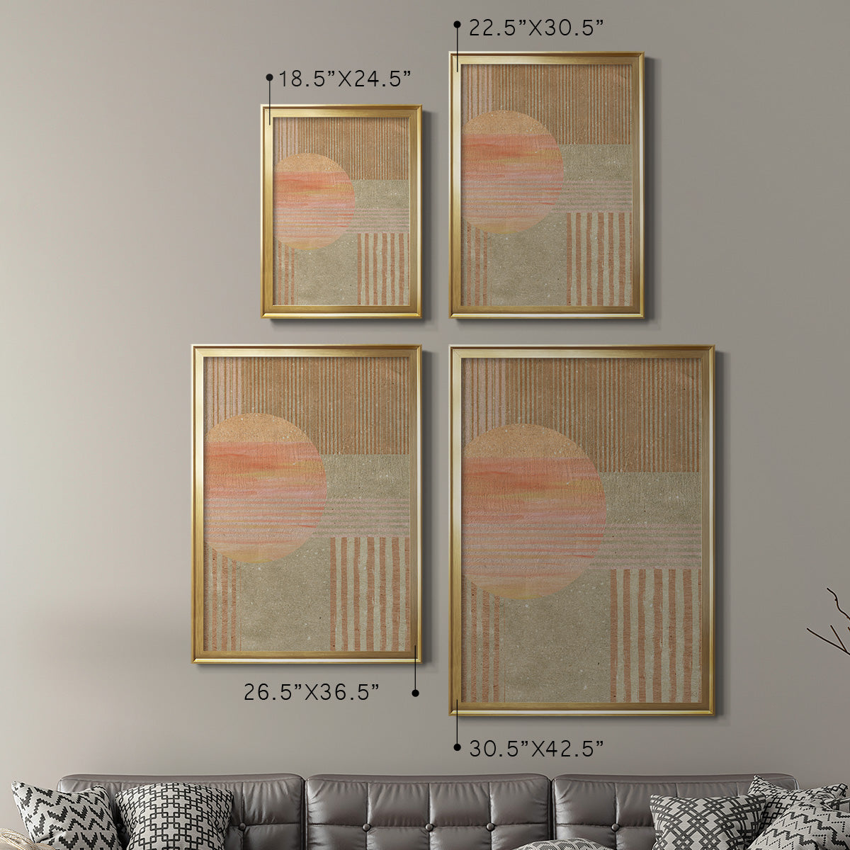 Adobe Sunrise I - Modern Framed Canvas Print