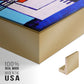 Cassie Thinking about Cubism - Floater Framed Canvas Print