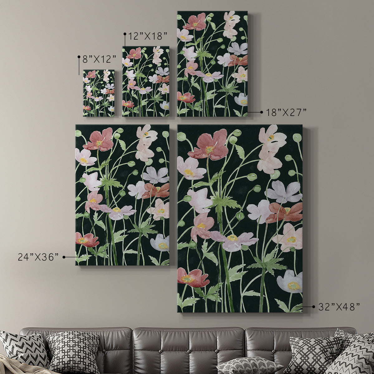 Anemone Dance III Premium Gallery Wrapped Canvas - Ready to Hang