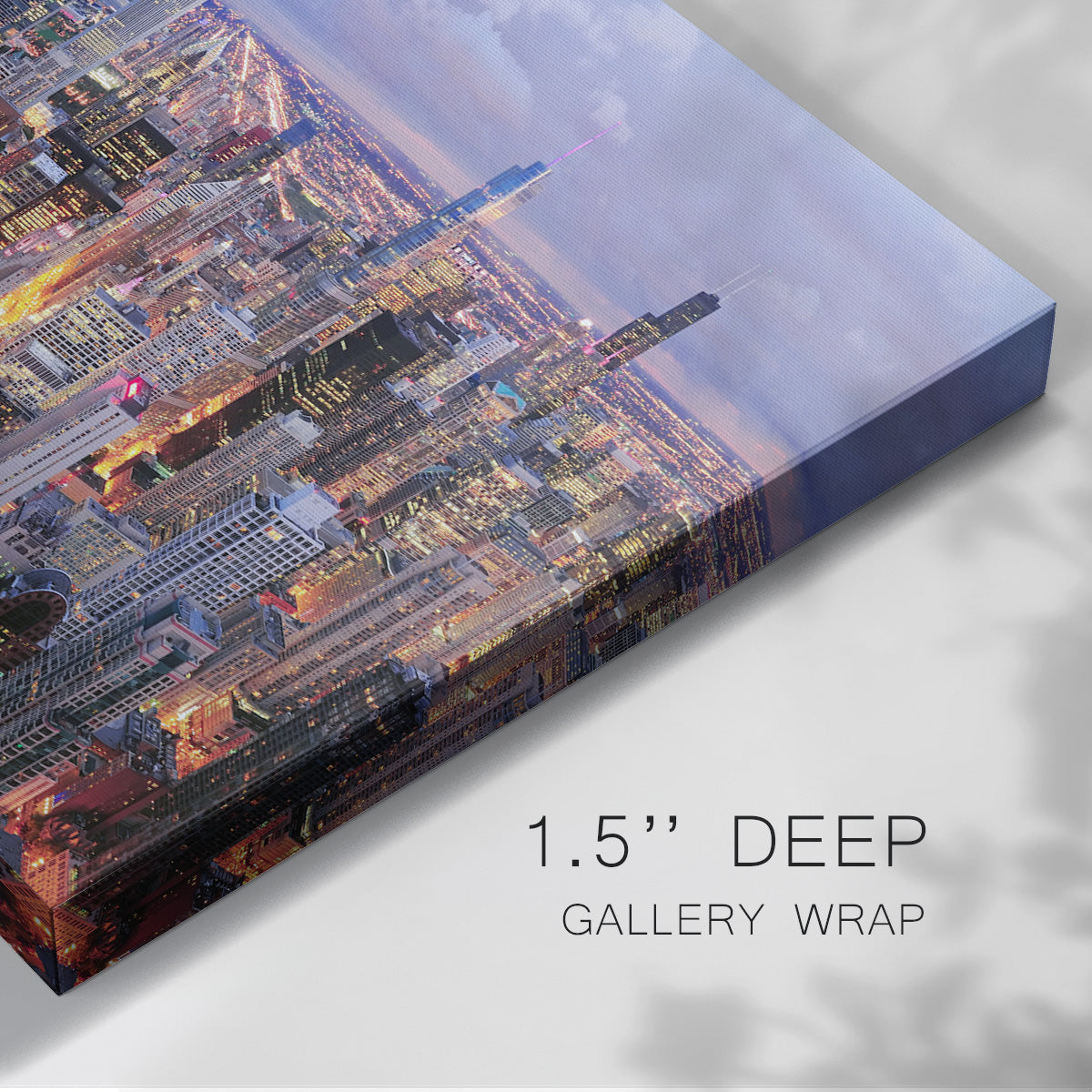 Chicago Aerial IV - Gallery Wrapped Canvas