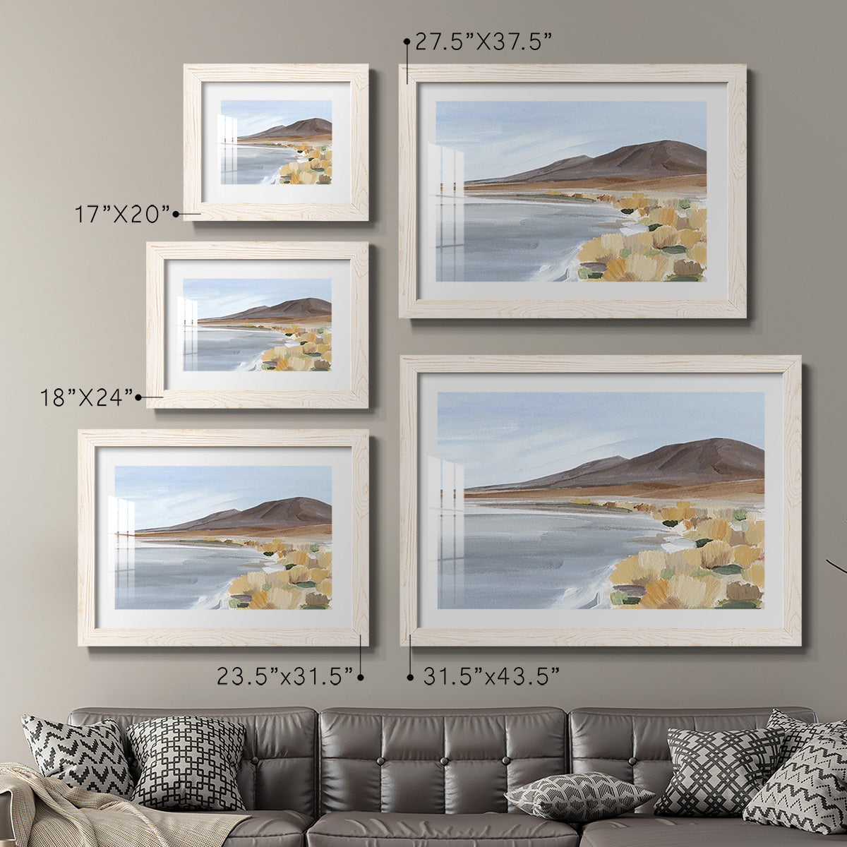 Desert Oasis Study I - Barnwood Framed Art Print