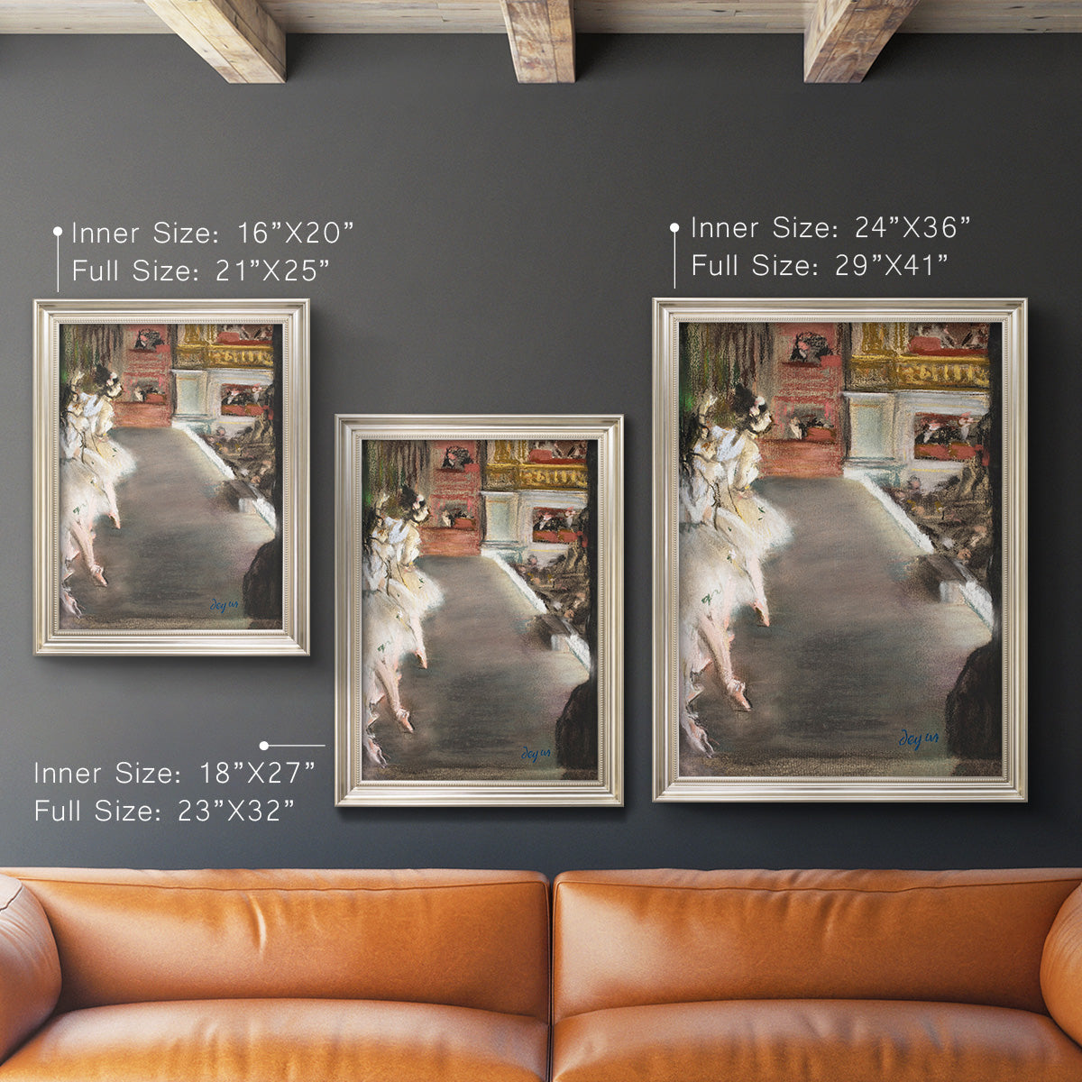 Dancers at the Old Opera House - Ornate Framed Canvas Print