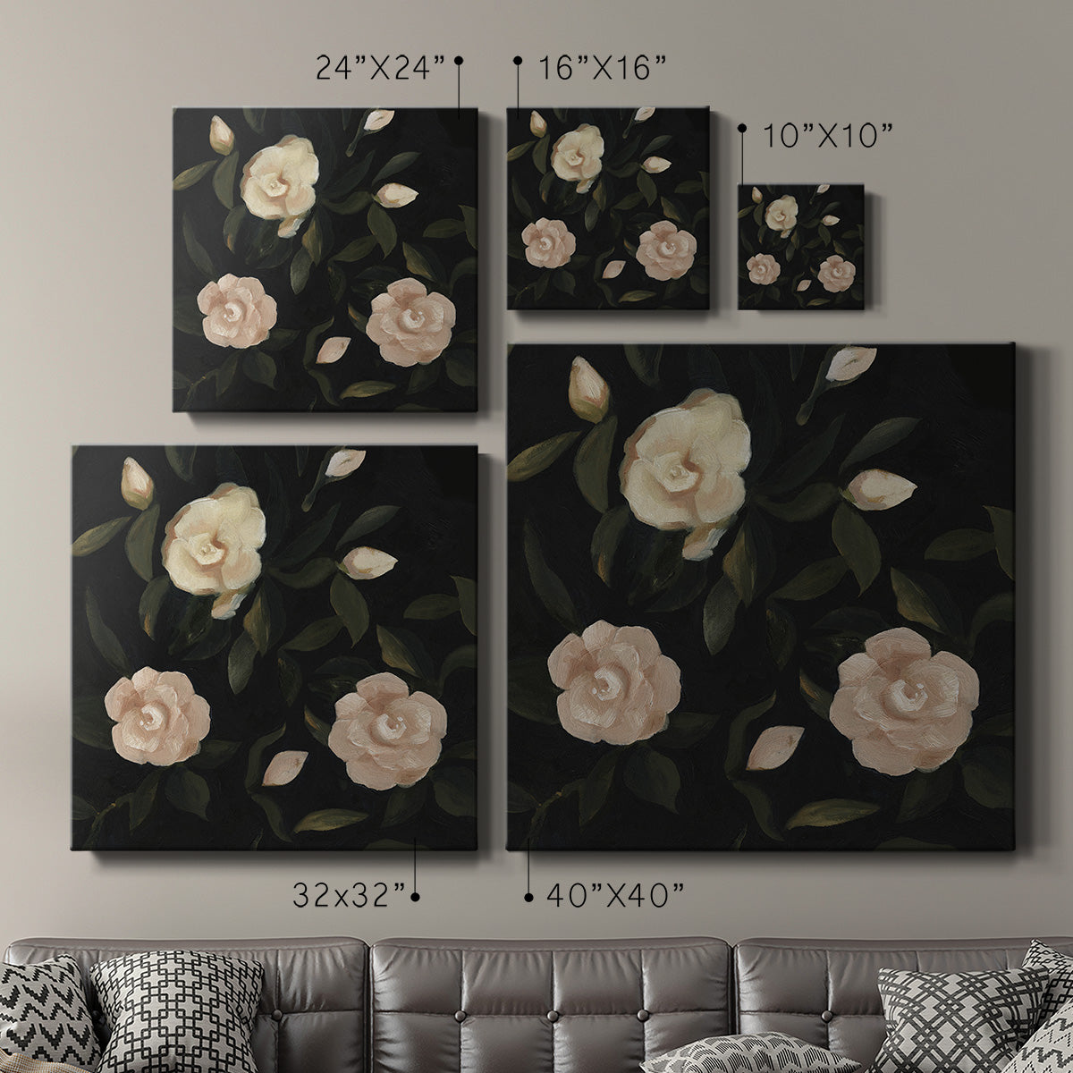 Evening Gardenias II - Canvas Art Print