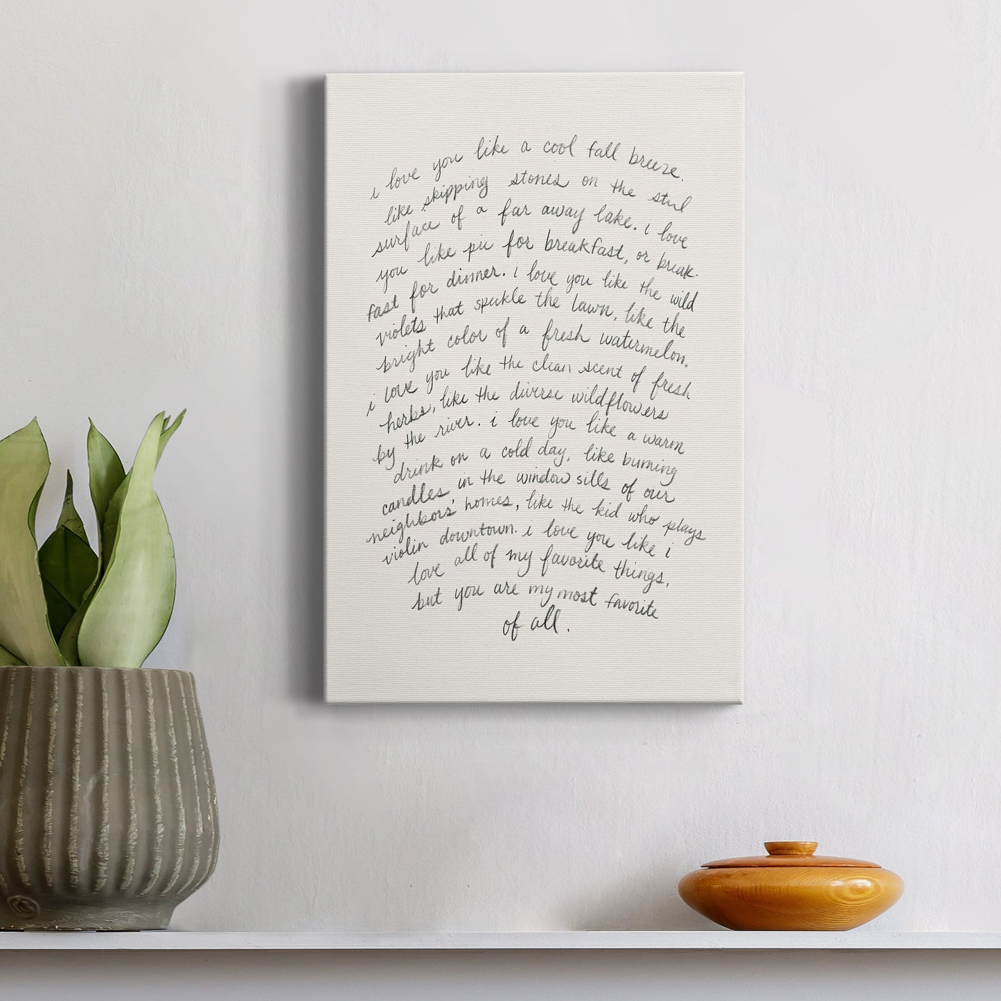 Letter to a Lover II Premium Gallery Wrapped Canvas - Ready to Hang