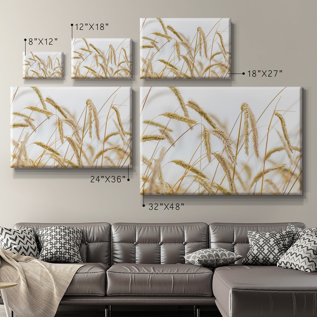 Wheat Premium Gallery Wrapped Canvas - Ready to Hang