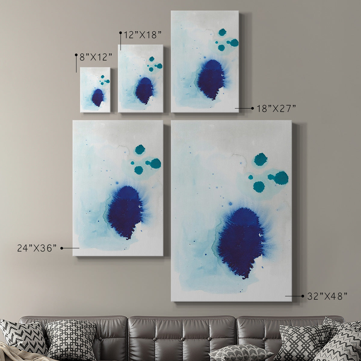 Spare Blue I - Canvas Art Print